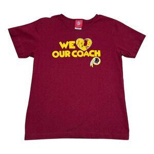 NFL for Her Washington Redskins We Love Our Coach Maroon Shirt Women's‎ Medium